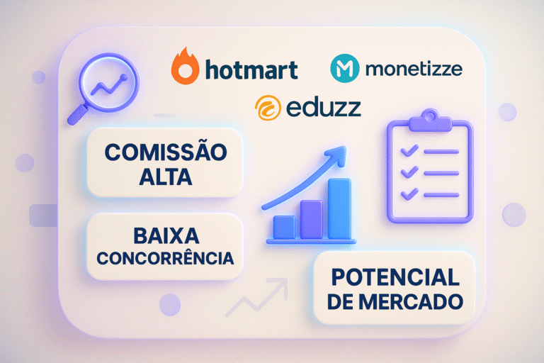 Melhores Programas de Afiliados Como Escolher Produtos com Alta Comissão e Baixa Concorrência
