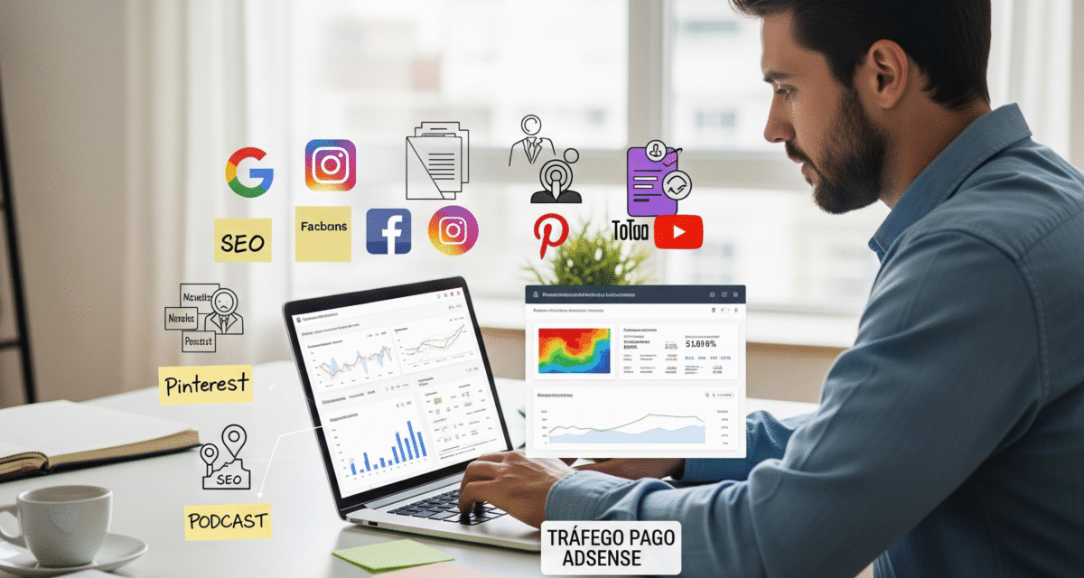 Melhores Fontes de Tráfego para Blogs Monetizados com AdSense